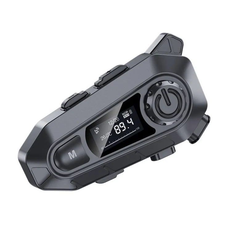 A1 Bluetooth-compatible 5.3 CVC Noise Reduction Motorcycle Helmet Headset FM Radio Music Player - Hard Mic
