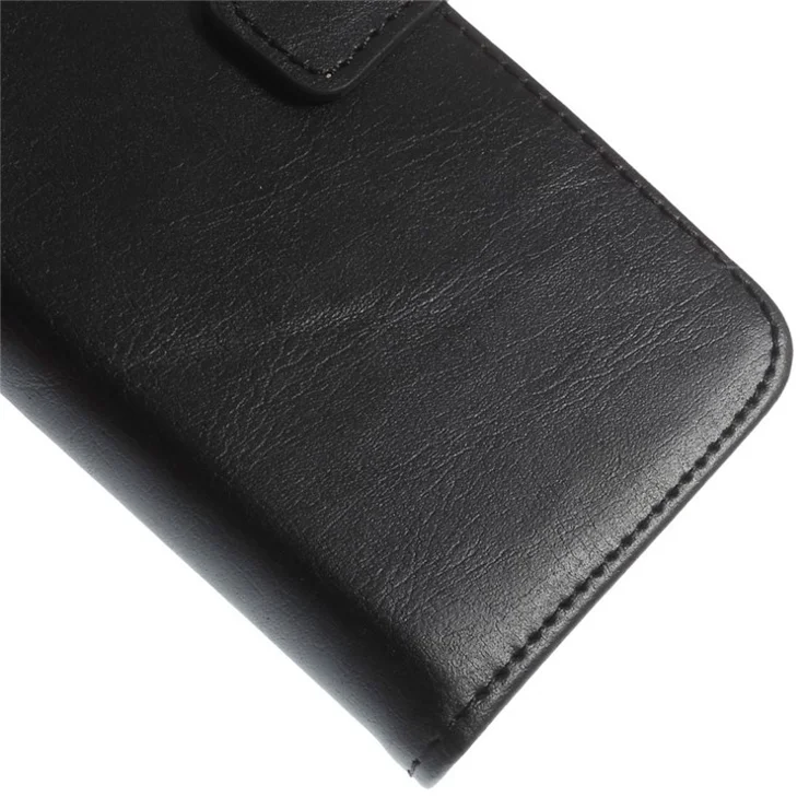 Retro Simulation Leather Wallet Stand Cover Shell for iPhone 6s / 6 4.7 inch - Black