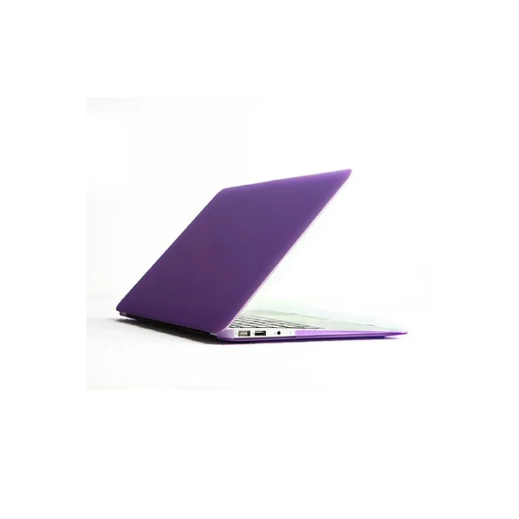 Multiple Colors Crystal Hard Case Full Cover Skin for Macbook Air 13.3 A1466/A1369 - Translucent Purple
