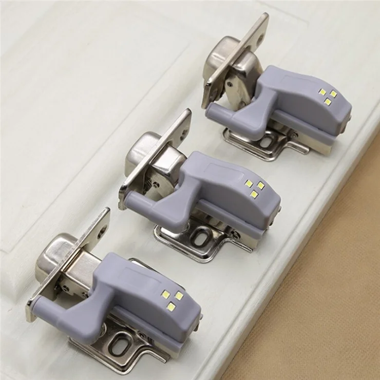 Universal Cabinet Hinge LED Sensor Light Closet Wardrobe Lamp - 1Pc/Warm White