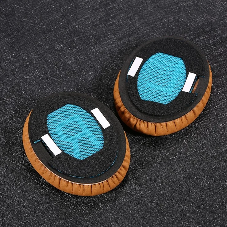 For Bose QuietComfort 25 15 QC2 QC15 AE2 AE2I AE2W QC25 Headphones Replacement Memory Foam Ear Pad Protein Leather Ear Cups Cushion Cover - Brown