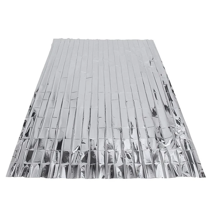 Outdoor Emergency Survival Blanket - Silver / Size: 1.6 x 2.1m