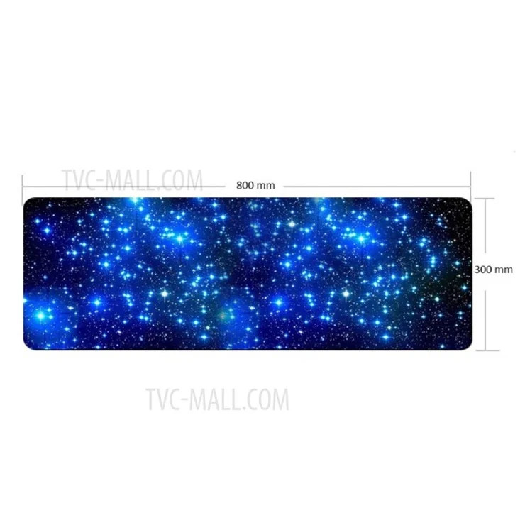 Starry Sky Picture Locking Edge Anti-Slip Gaming Mouse Pad Mat for PC Computer Laptop MackBook - Size: 600 x 300mm