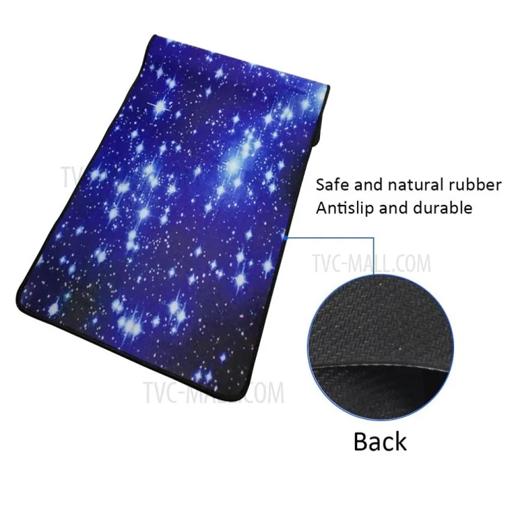 Starry Sky Picture Locking Edge Anti-Slip Gaming Mouse Pad Mat for PC Computer Laptop MackBook - Size: 600 x 300mm