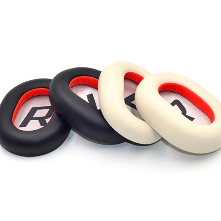 One Pair Replacement Earpads Ear Pad Cushion for Plantronics BackBeat PRO 2 Over Ear Wireless Headphones - Black / Red