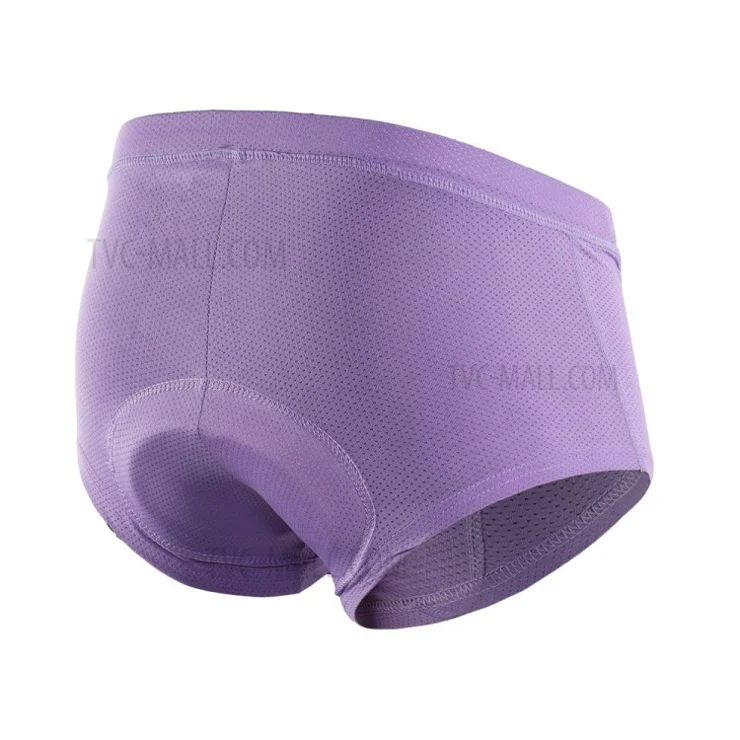 Bike Underwear 3D Gel Padded Bicycle Briefs for Women - Purple/L