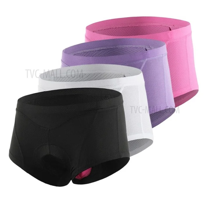 Bike Underwear 3D Gel Padded Bicycle Briefs for Women - White/M