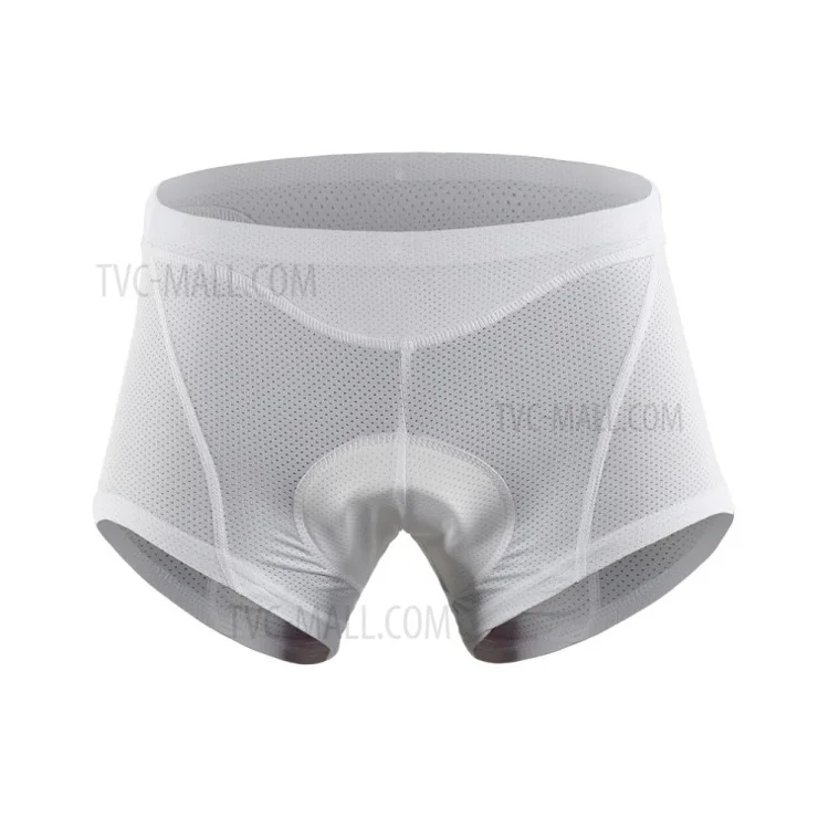 Bike Underwear 3D Gel Padded Bicycle Briefs for Women - White/M