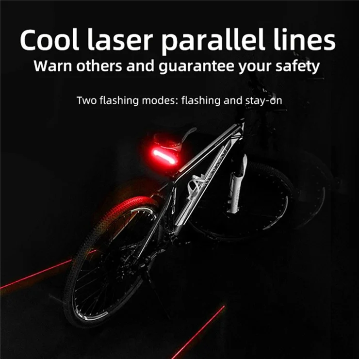 MEILAN X5 Bicycle Rear Light Ultra Bright USB Rechargeable Bicycle Taillights Waterproof Helmet Light 3 Light Mode Headlights