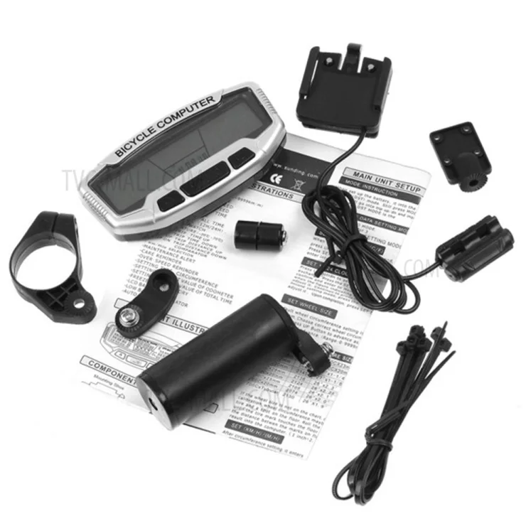 Waterproof Bike Digital LCD Computer Odometer Auto Backlight 27 Functions Bicycle Speedometer Velometer