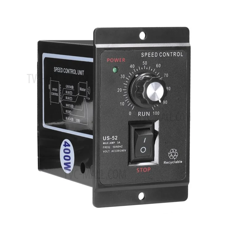High Accuracy Anti-slip Rotation Knob Design Alternating Current Single-phase Asynchronous Motor Electronic Stepless Speed Regulation Speeds Controller