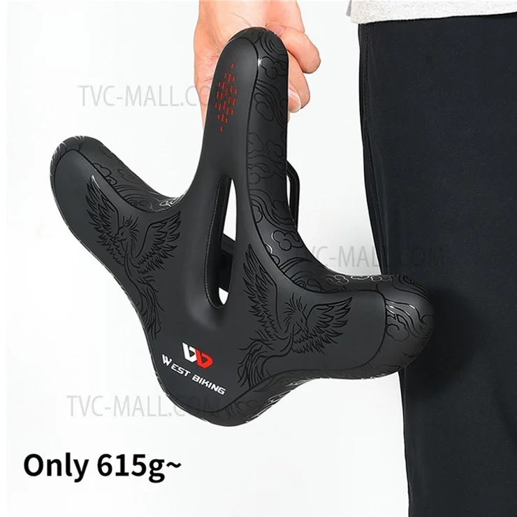 WEST BIKING Bike Seat Road Bike Saddle Comfort Ergonomic Waterproof Saddle Replacement with Wide Cushion