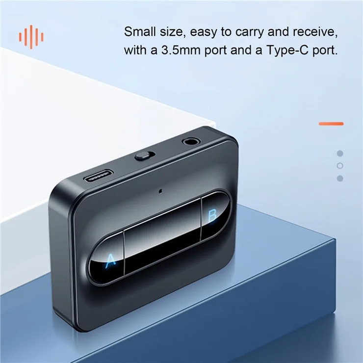 C31 Bluetooth-compatible 5.0 Transmitter for Car PC TV Headphones, 3.5mm AUX Jack Audio Adapter Music Player