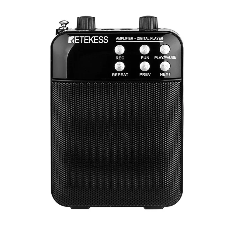 RETEKESS TR619W Portable Amplifier Digital FM Radio Player Support USB TF Card Socket AUX In