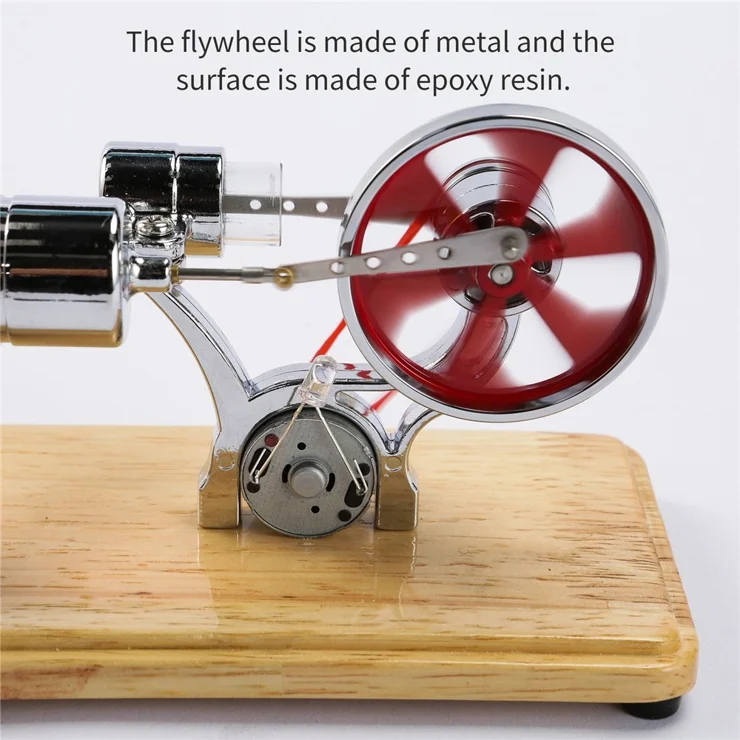 Stirling Engine Kit Electricity Generator Hot Air Motor Model with