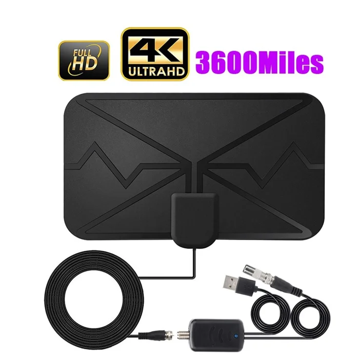 Amplified HD Digital TV Antenna 3600 Miles Range Support 4K