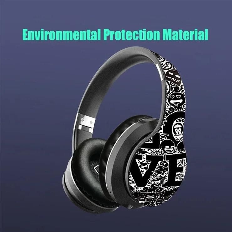 B1 Bluetooth-compatible 5.0 Wireless Sports Headphone Foldable Hands-free Headset Rechargeable Wireless/Wired Headphone Support TF Card/FM - Red