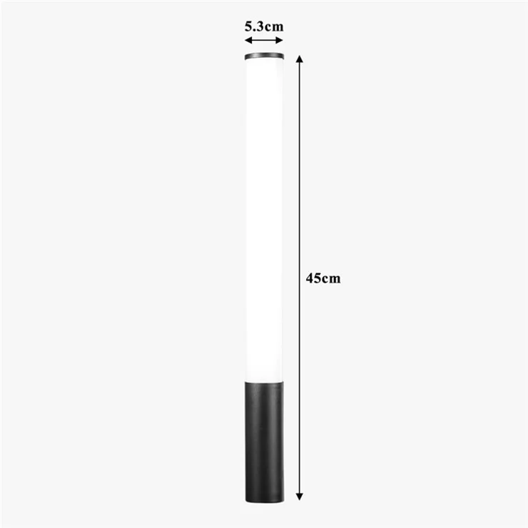 NICEFOTO TC-209RGB Portable Fill Light Wand Stick with Bi-Color Temperature Adjustable RGB LED Light Tube for Video Recording Live Stream Studio Photography