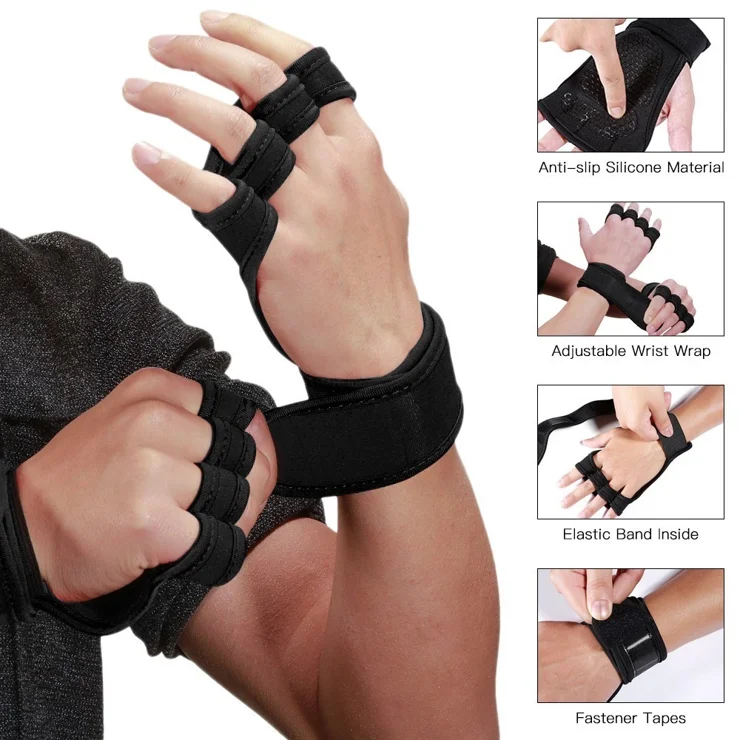 Hand Protector Resistance Band Workout Gloves Pair Sports