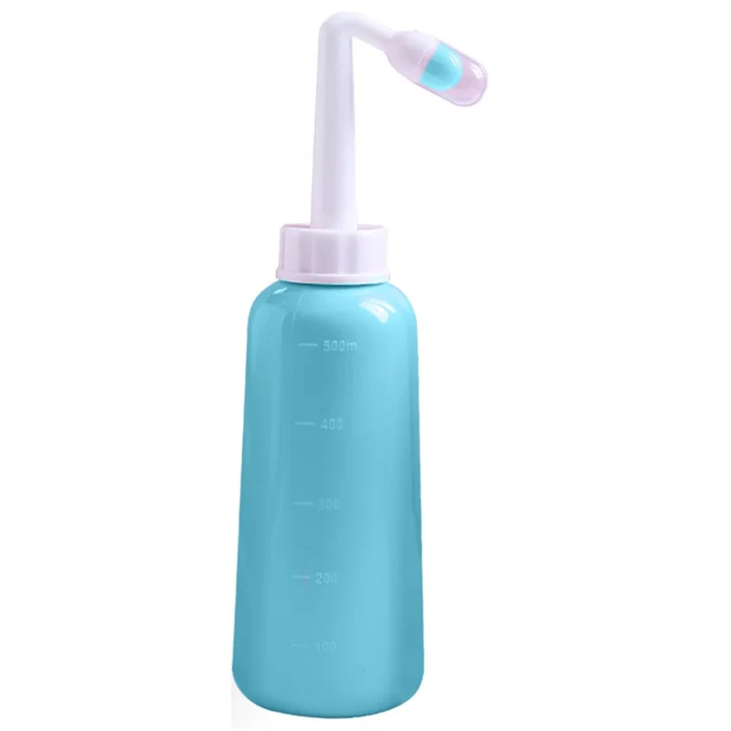 500ml Portable Travel Handheld Bidet Sprayer Personal Hygiene Cleaning Spraying Bottle - Green