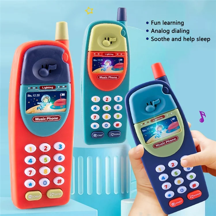 8902 Baby Toy Phone Simulation Smartphone Fun Learning Musical Toy for Toddlers, Kids - 2