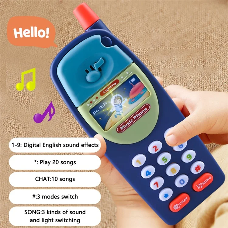 8902 Baby Toy Phone Simulation Smartphone Fun Learning Musical Toy for Toddlers, Kids - 2