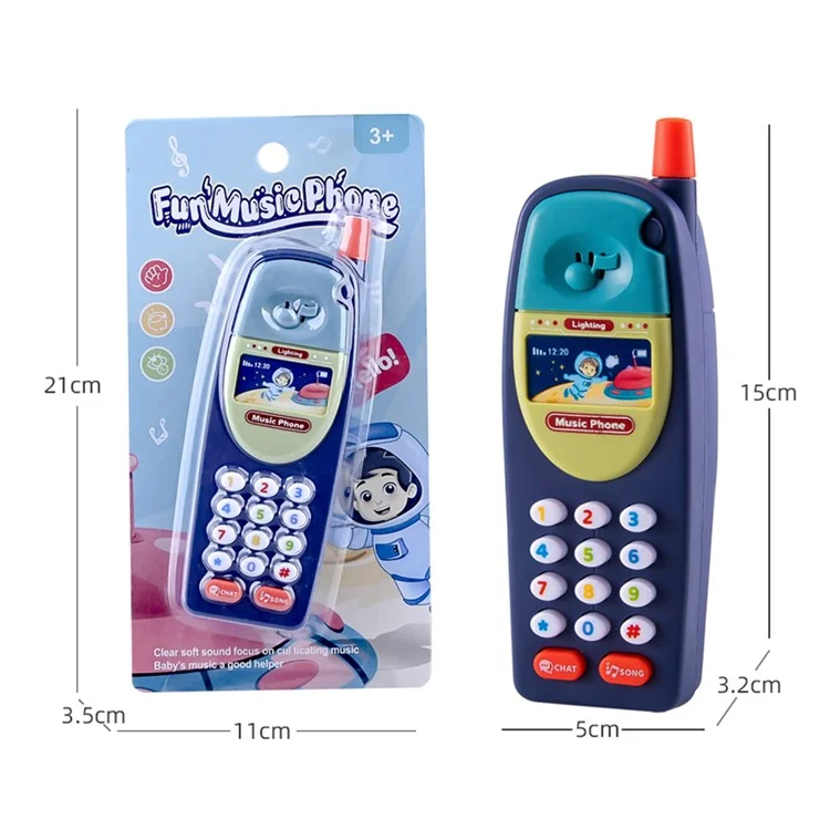 8902 Baby Toy Phone Simulation Smartphone Fun Learning Musical Toy for Toddlers, Kids - 2