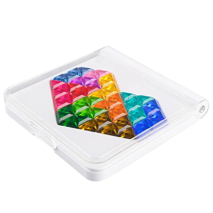 FJ929-37 Hexagon Building Blocks Sets Educational Learning DIY Puzzle for Toddlers Children Kids Gift