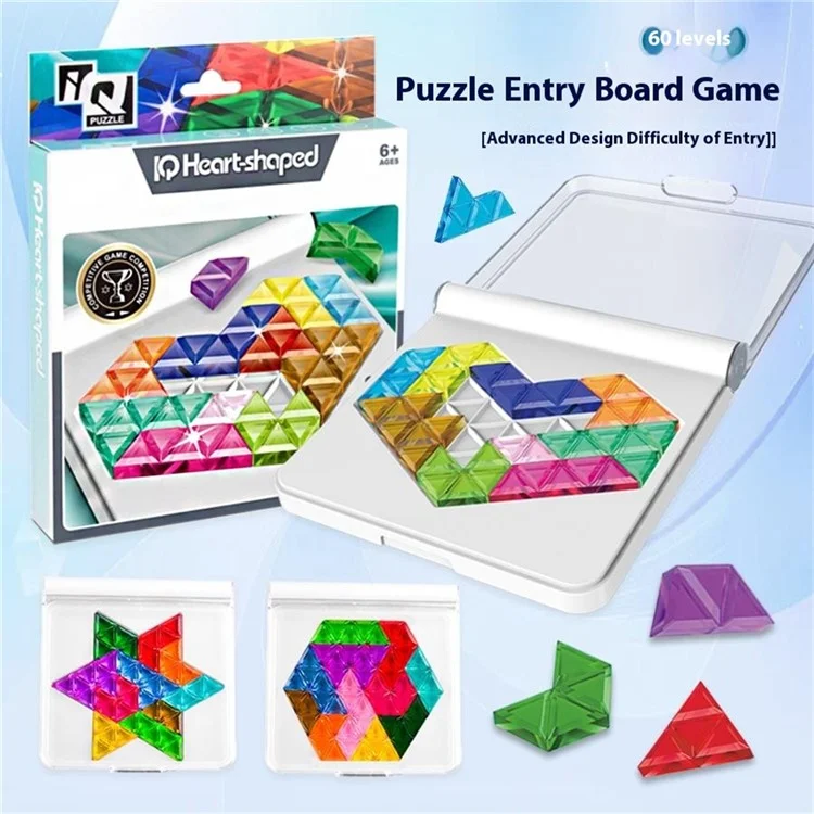 FJ929-37 Hexagon Building Blocks Sets Educational Learning DIY Puzzle for Toddlers Children Kids Gift