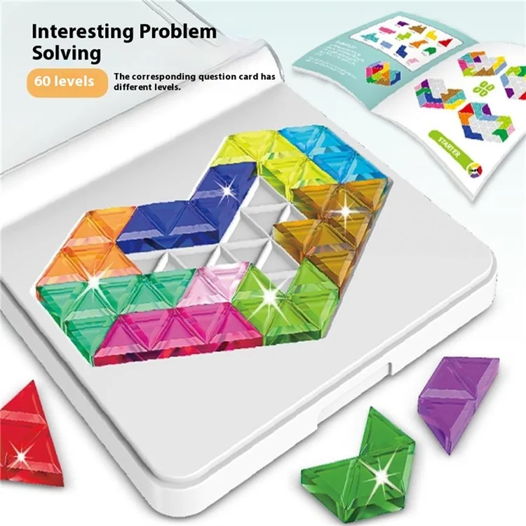 FJ929-37 Hexagon Building Blocks Sets Educational Learning DIY Puzzle for Toddlers Children Kids Gift