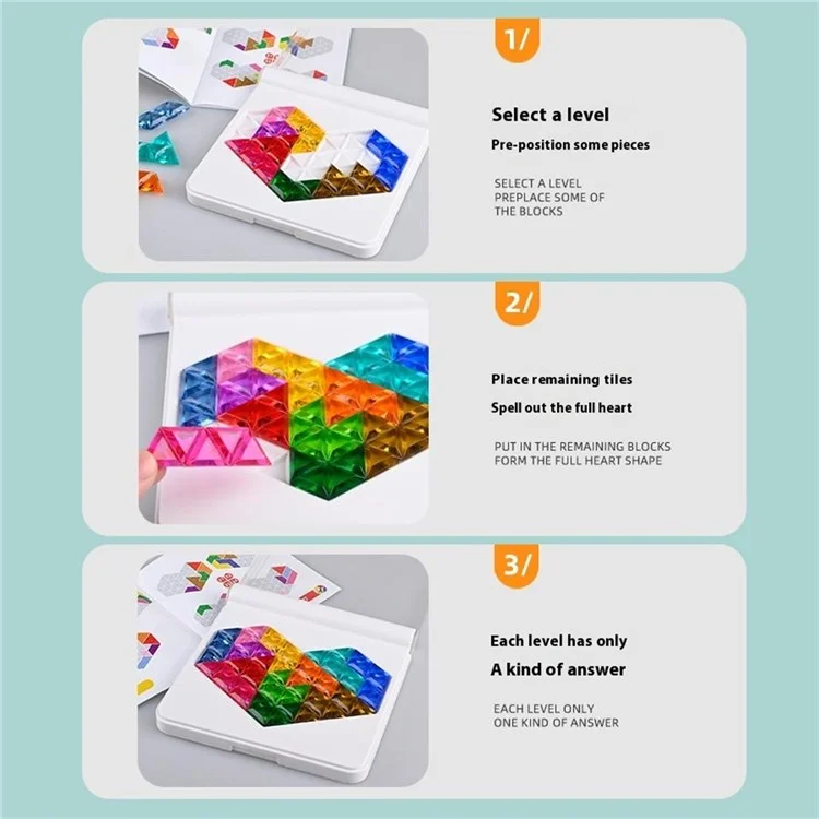 FJ929-37 Hexagon Building Blocks Sets Educational Learning DIY Puzzle for Toddlers Children Kids Gift
