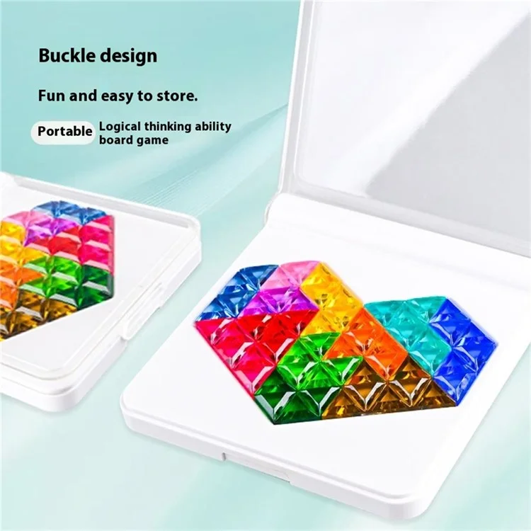 FJ929-37 Hexagon Building Blocks Sets Educational Learning DIY Puzzle for Toddlers Children Kids Gift