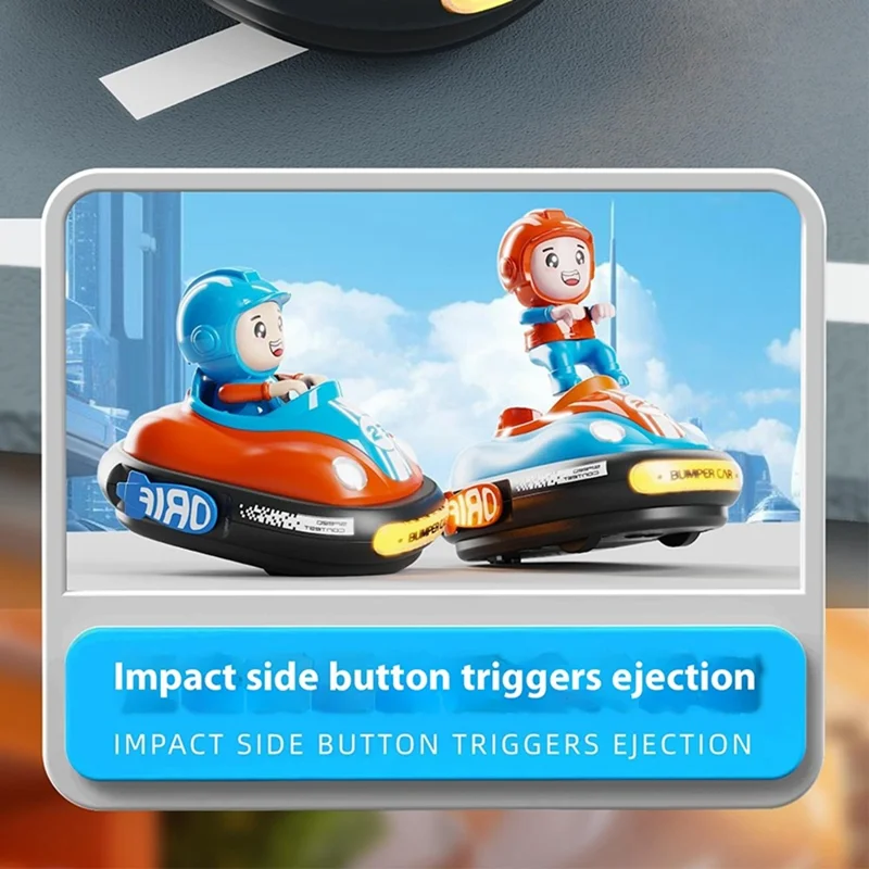 2629-T36A 2Pcs Remote Control Bumper Cars Ejecting Drivers Dolls Car with Light Music