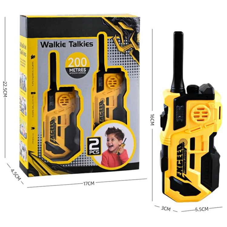LZ079 2pcs / Set Mini Walkie Talkie Children Walkie Talkie Radio Outdoor Interphone -spielzeug