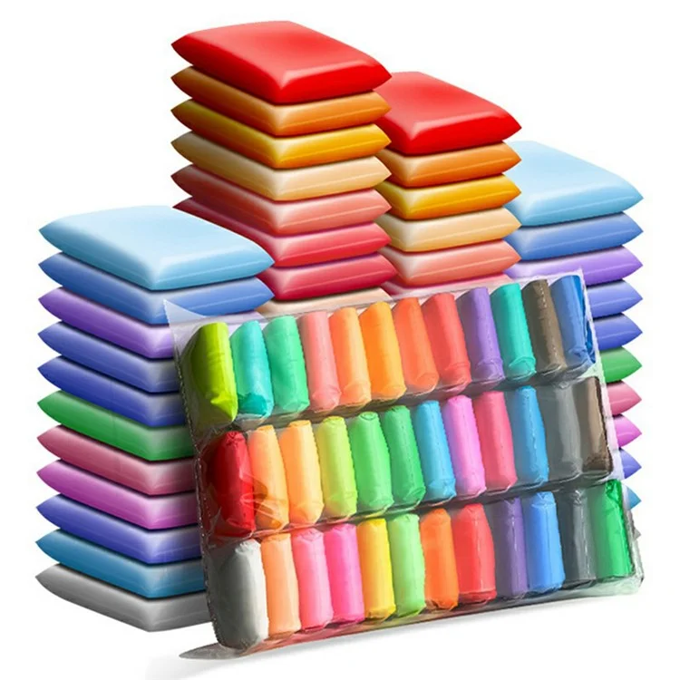 36 Farben DIY Clay Set für Kinder Ultra-leicht, nicht klebrig Modellierton