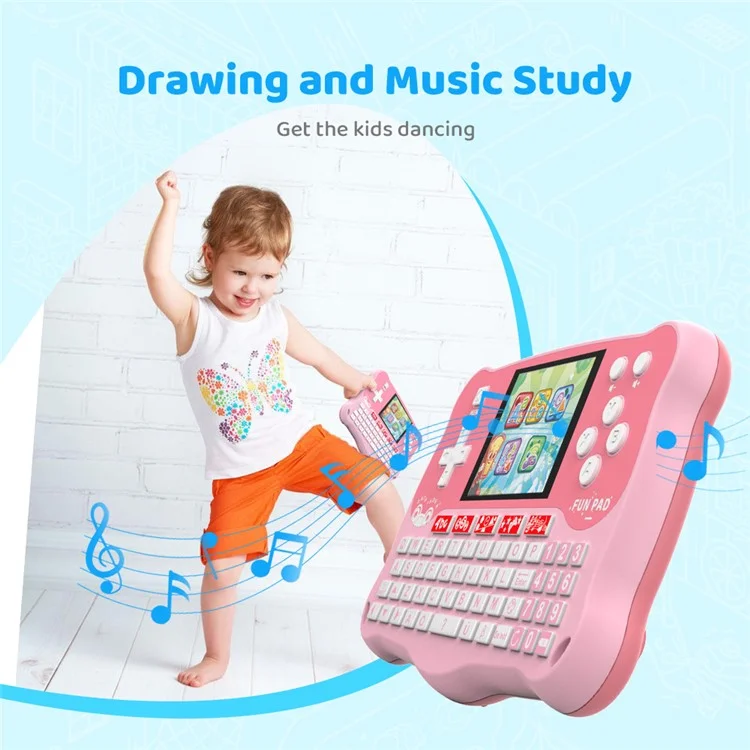 DATA FROG Baby Learning Pad with ABC Alphabet / Words / Music / Math Interactive Educational Electronic Toys - Blue