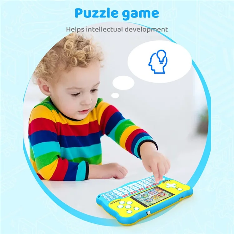 DATA FROG Baby Learning Pad with ABC Alphabet / Words / Music / Math Interactive Educational Electronic Toys - Blue