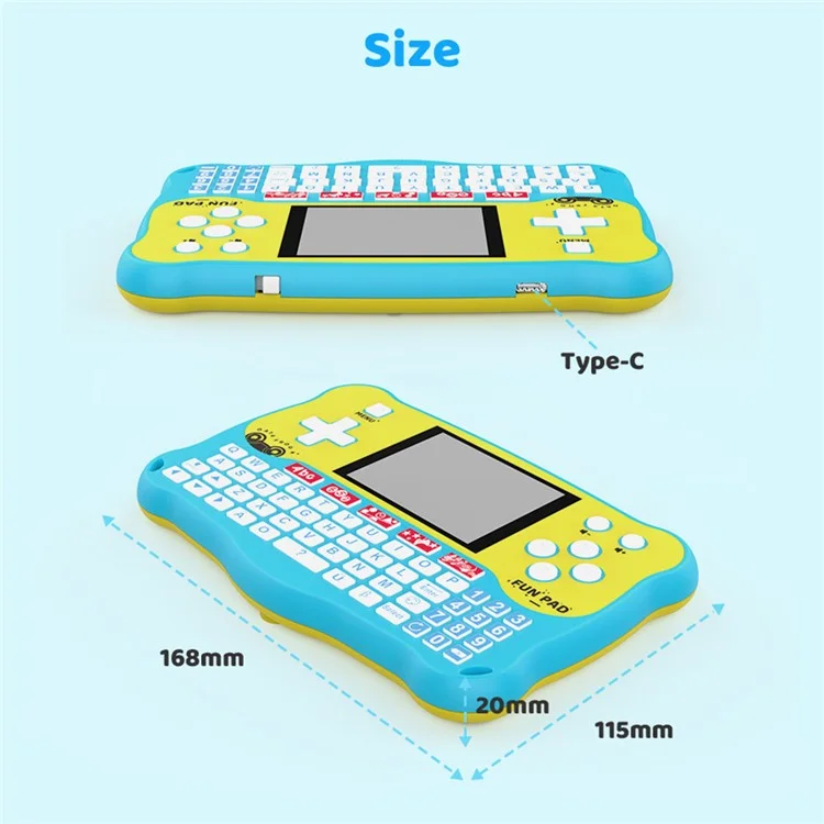 DATA FROG Baby Learning Pad with ABC Alphabet / Words / Music / Math Interactive Educational Electronic Toys - Blue