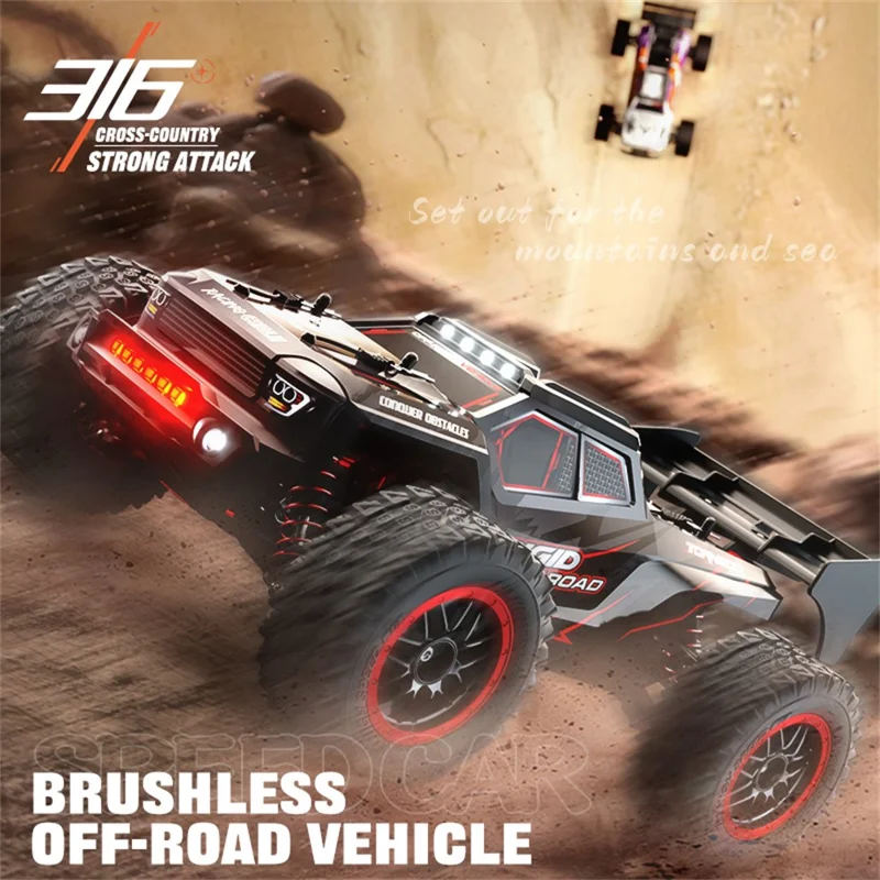 ZLL SG316 MAX 1:16 4WD Remote Control Climbing Truck Brushless Off-Road RC Car with LED Light