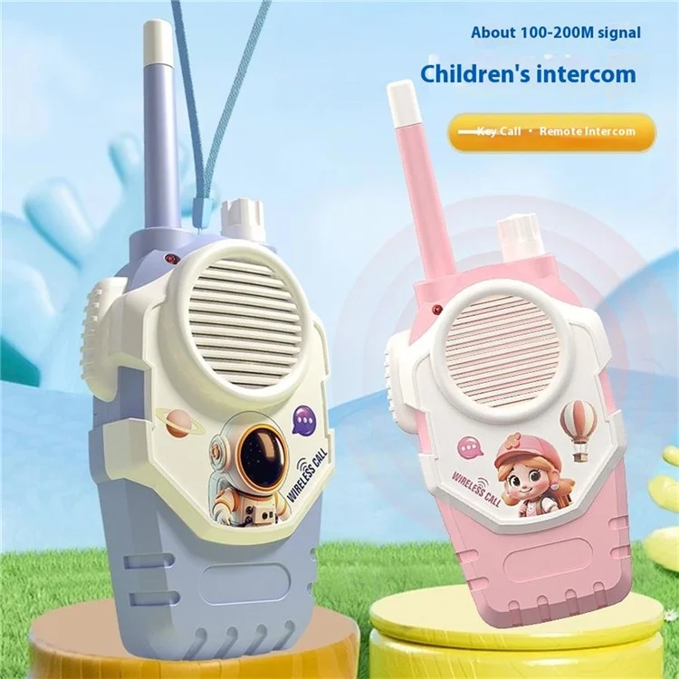 1 Pair Children Walkie Talkie Interphone Parent-Child Interactive Indoor Outdoor Play House Intercom Toy