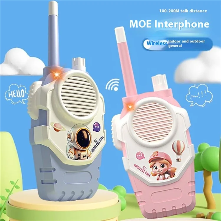 1 Pair Children Walkie Talkie Interphone Parent-Child Interactive Indoor Outdoor Play House Intercom Toy
