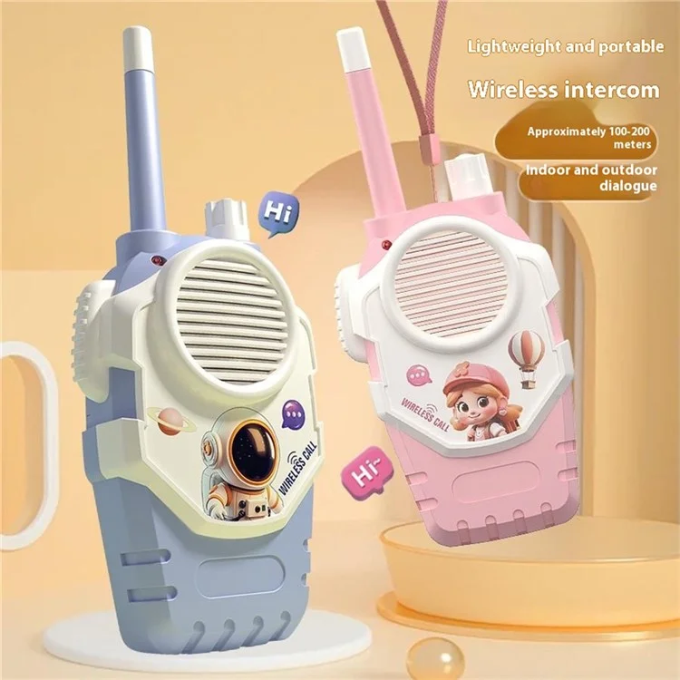 1 Pair Children Walkie Talkie Interphone Parent-Child Interactive Indoor Outdoor Play House Intercom Toy