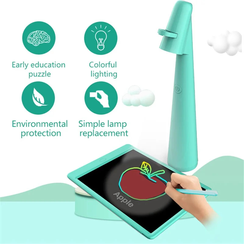 TY01 Educational Drawing Projector LED Lamp for Kids Early Learning Sketching Tool - Pink