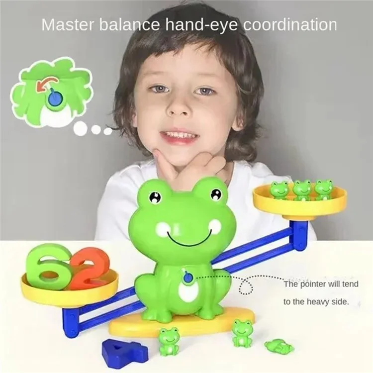 Jeu éducatif de balance à compter les grenouilles STEM pour la maternelle, jouet pour garçon et fille