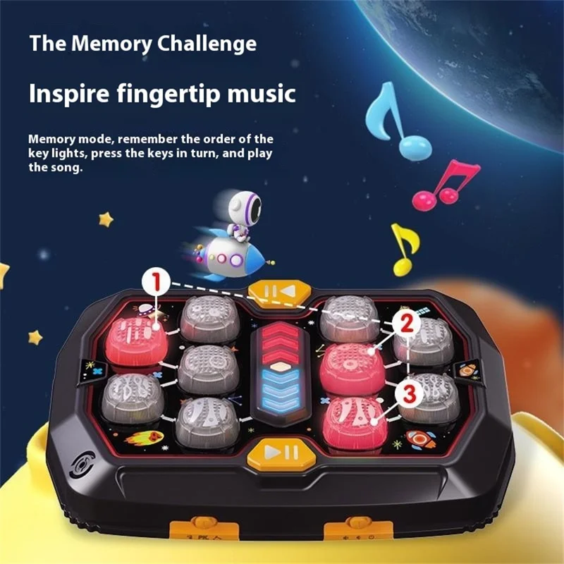Five Star Toys 2 Player Battle Game Toy Interactive Memory Training Toy for Kids - Black
