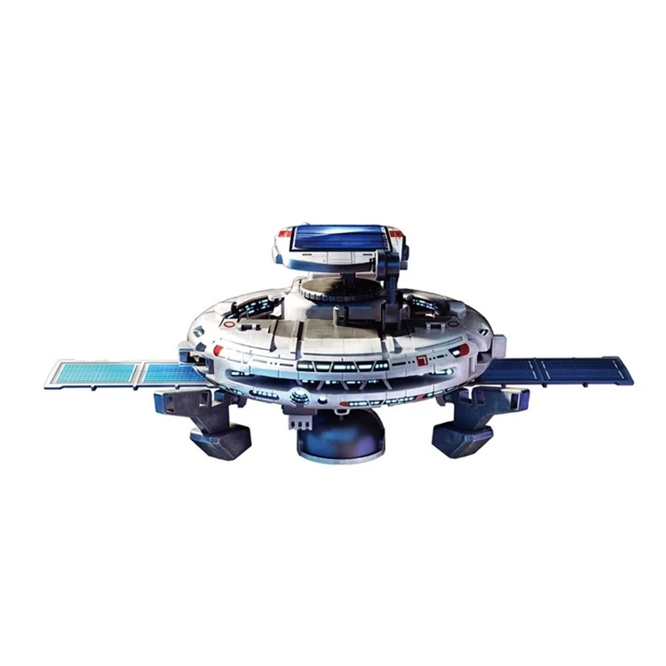 6 in 1 Solar Robot Building Block Toy DIY Assembly Kit Educational Toy - Blue