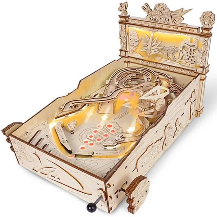 Holz 3D Puzzle Weltraum Flipper Set Bausatz Lernspielzeug Eltern-Kind Interaktives Spiel