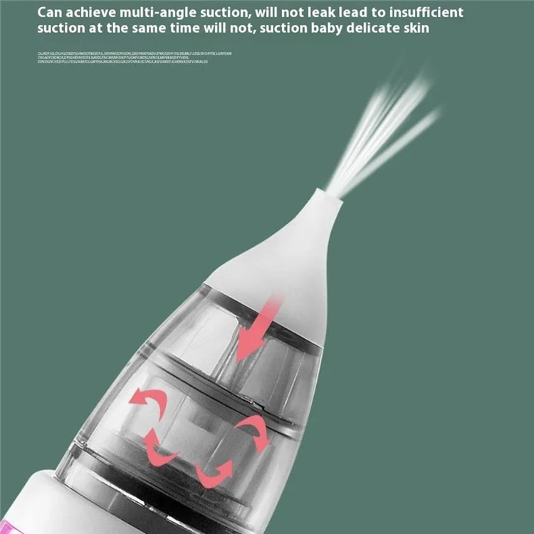 Aspirador Nasal Elétrico Removedor de Cera de Ouvido Multifuncional Sugador de Muco Limpador de Nariz para Bebês - Branco+Roxo