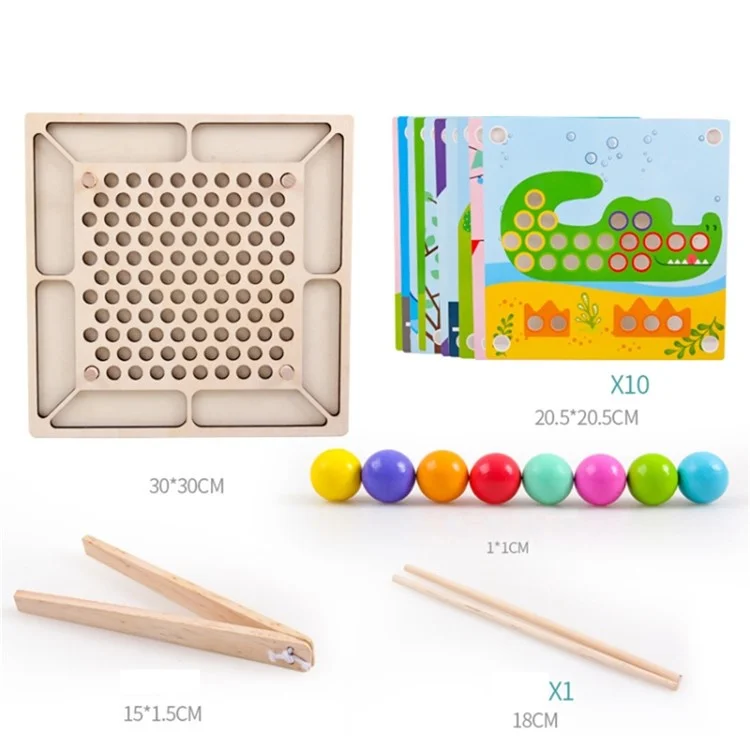 Chopsticks Clip Beads Educational Toy Hand Eye Coordination Concentration Training Toy
