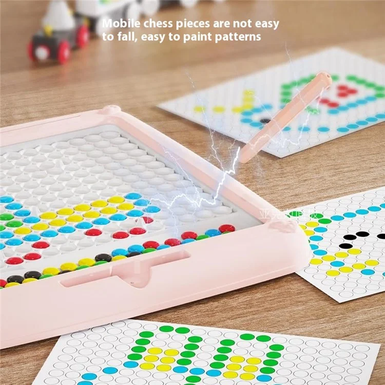 Magnetic Drawing Board 2 in 1 Creative Color Maze Puzzle Early Learning Toy for Toddlers Preschoolers - Pink